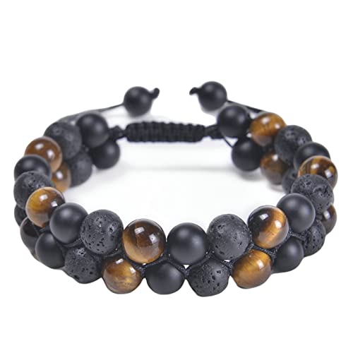 Bracelet anxiété diffuseur d'huile design deux tons de 29.2 cm - 4