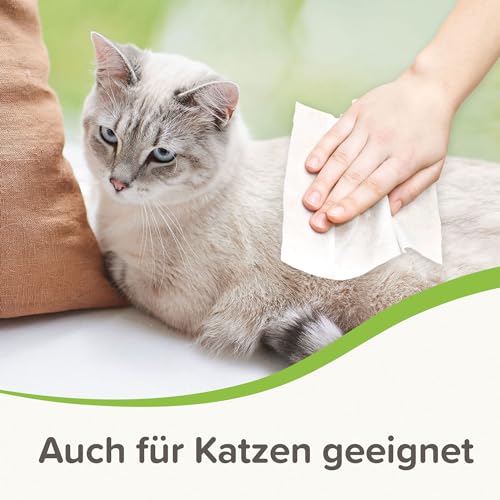 Beaphar Pflegetücher Ohren & Augen für Hunde und Katzen, 30 Stück