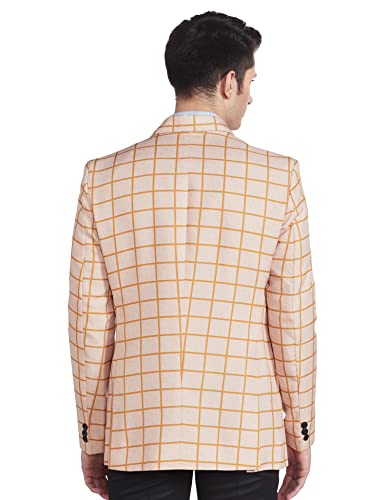 Image of hangup Men's Notch Lapel (D17 Check Blazer Golden 36)