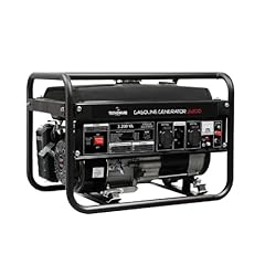 Tecnoware Power Systems - Generatore di Corrente a Benzina, Monofase 230 Vac 50 Hz, Potenza 3200 VA, 2 Prese SCHUKO 16A, Serbatoio 15 L, Motore 4 Tempi, AVR Stabilizzato, Nero