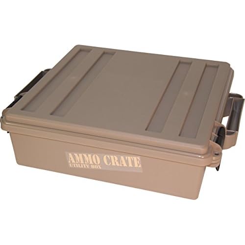 MTM ACR5-72 Ammo Crate Utility Box, Ammo, survival or hunting gear storage, O-Ring seal for water resistant dry storage, Double padlock tapped for security, Carries 85lbs of gear
