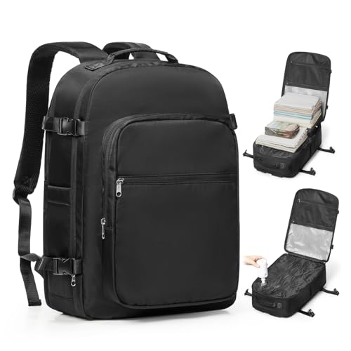 Image of coofay Vacuum Backpack Travel with Pump, Airline Approved Carry On Backpack | 15.6 inch Laptop Travel Backpack with Vacuum System, Compression Backpack with Shoe Compartment, Vacuum Seal Backpack Travel