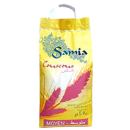 Samia - Cuscús Media Calidad Alta 5Kg - Lot De 3 - Precio Por Lote - Entrega Rápida