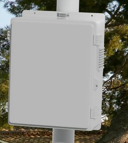 Outdoor White Electrical Box Clear