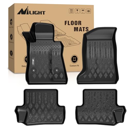 Image of Nilight TPE Floor Mats for Chevy Chevrolet Camaro | 2016 2017 2018 2019 2020 2021 2022 2023 2024 All Weather Custom Fit Heavy Duty Floor Liners