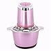 pomoc kuchenna Elektryczny Chopper 220 V Elektryczny Mięso Grinder Home Kitchen Food Warzywo Maker Maker do kuchni (Kolor: Rose Gold Rozmiar: 2l) (Color : Rose Gold, Size : 2L)