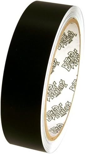 (2.5cm, Black Matte) - Tape Planet 3 mil Outdoor Craft Vinyl Tape