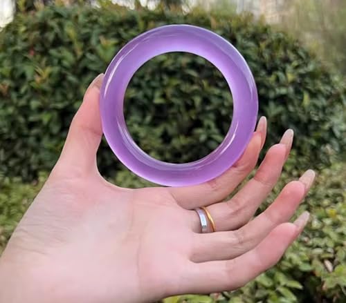 Bracelet jonc en jade violet naturel : portez ce bijou zen au quotidien - 4