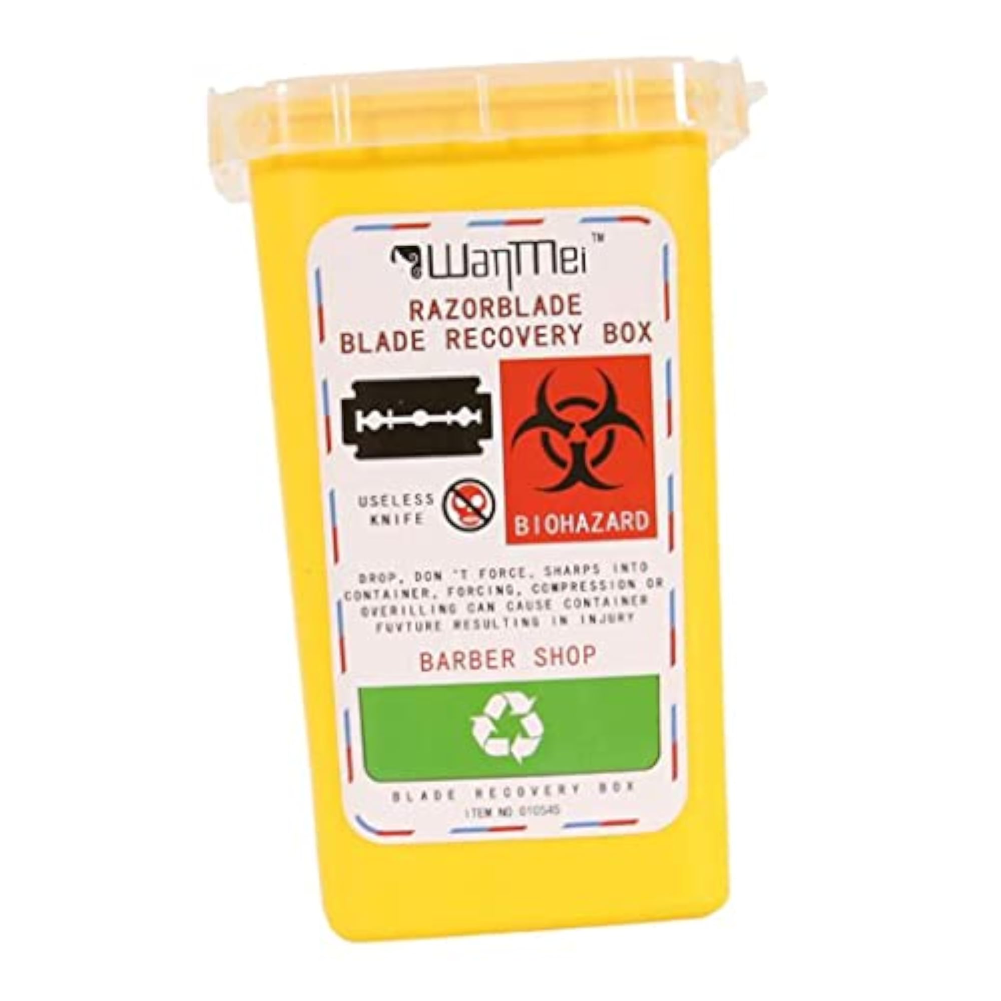 2x Small Sharps Biohazard Needles Disposal Container