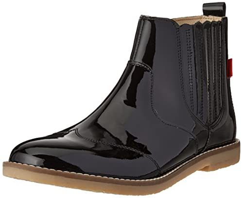 Kickers TYLBURY, Bottine Chelsea Femme, Noir Vernis, 38 EU