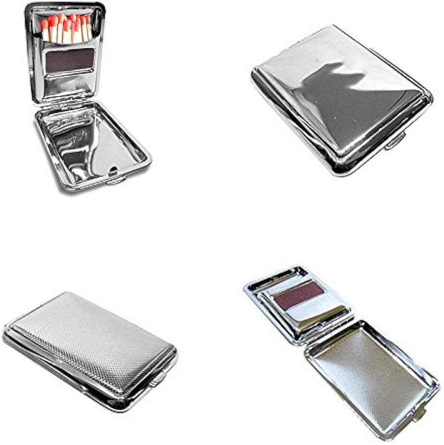 Amazon.co.jp: [Lolay] 摩擦板搭載 ステンレス マッチケース