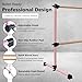 HooKung 4FT/6FT Freestanding Ballet Barre Wood/Steel Height Adjustable from 7 to 46 inch Ballet Bar Portable Double Dance Bar for Home Workout and Stretch (6FT Solid Wood, Pink)