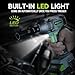 WORKPRO Cordless Impact Wrench 1/2 inch, 20V Brushless Impact Gun, High Torque 370 Ft-Lbs (500N.M), Variable Speeds, with 4.0 Ah Battery, Fast Charger, 4 Impact Sockets and Storage Case