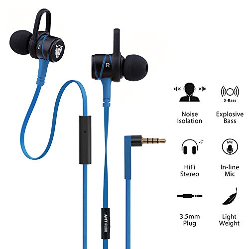 Image of Ant Audio W56 Wired in Ear Earphone with Mic (Blue)