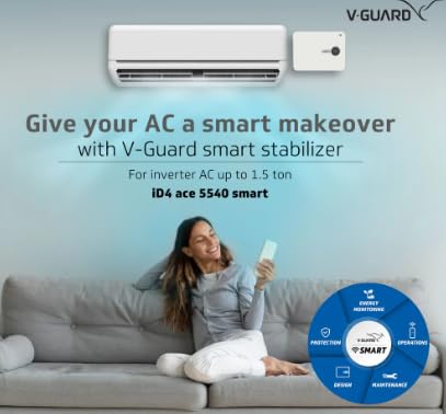 Image of Stablizer for 2 ton to 2.5 Stablizer Vistb 130-280v 4kva Compatible for AC Godrej LG Samsung Whirlpool (SD00172)