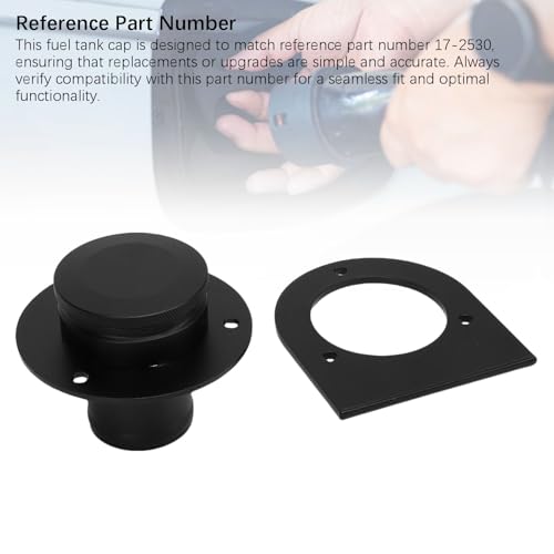 Bouchon de gaz avec support aluminium robuste 2 pouces flexible pour réservoir noir - 2