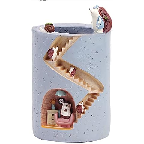 Cute Cartoon Animal Decor Planter Flowerpot Novelty Succulent Plant Garden Pot Resin Brush Pot Cover