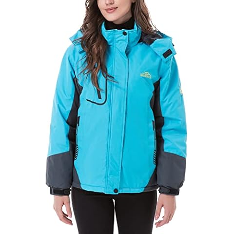 Women's Mountain Waterproof Ski Jacket Windproof Rain Jacket - - Large Cover