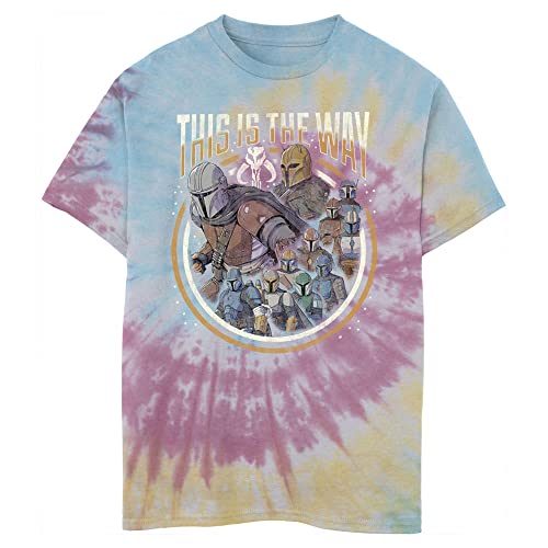 STAR WARS Kids' The Mandalorian The Way Group Boys Short Sleeve Tee Shirt