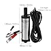 ACAGALA DC 12V Electric Submersible Pump Stainless Steel Submersible Pumps for Water Oil Kerosene 12 L/min Refueling Tool