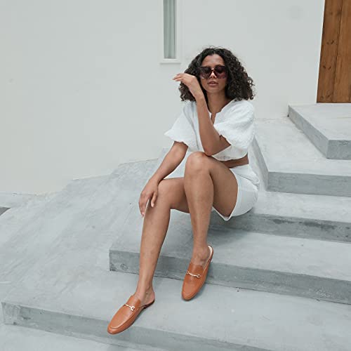 Jenn Ardor Mules For Women Flats Backless Loafers Shoes Slip On Slippers Pointed Toe Low Heel Work Slides Womens Mules Casual Shoes #TOP3