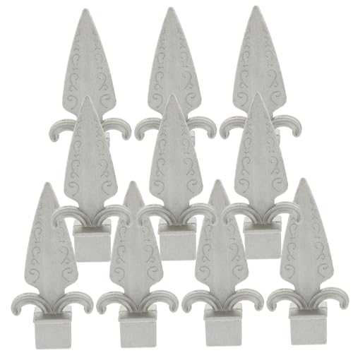 BESPORTBLE 10 Stück Teiliges Aluminium zaunpfostenkopf Rostbeständig Einfach zu Montieren Dekorativ für Garten Hofzäune Langlebiges Zaunzubehör für Außenbereich