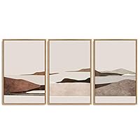 SIGNWIN 3 Piece Framed Canvas Wall Art Flower Canvas Prints Home Artwork Decoration for Living Room,Bedroom - 16