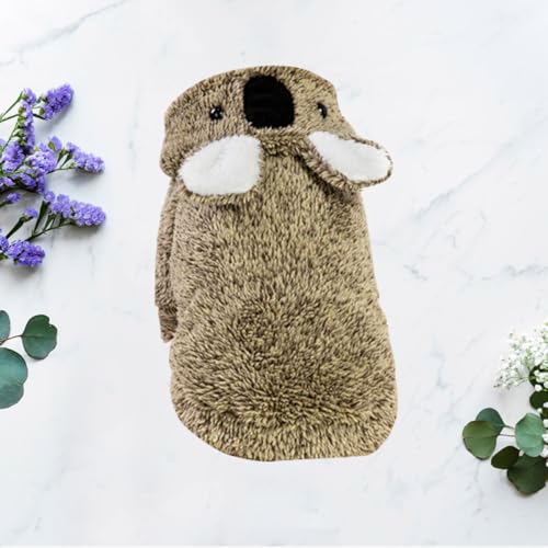 Disfraz para perro Toddmomy de invierno color café talla M miniatura 6
