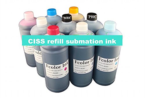 Gowe 9 Liter ein Set CISS Refill submation Tinte für Epson A3 Drucker R3000 Inkjet-Tinte
