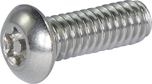 1/4-20 x 1/2 Tamper Resistant Torx Button Head Socket Machine Screw 18-8 Stainless Steel (T-27) (20)