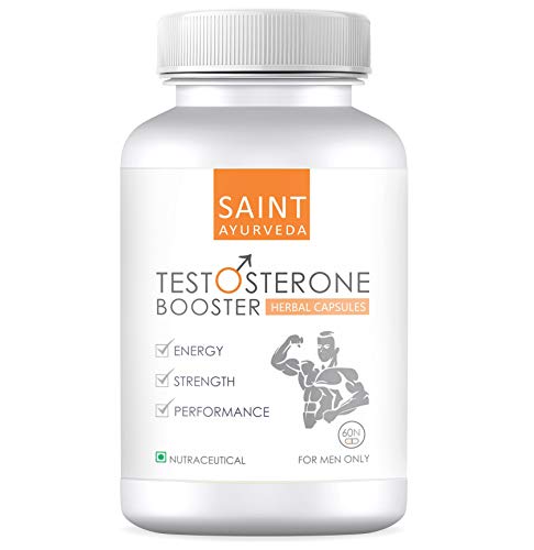 Saint Ayurveda Testosterone Booster Supplement (60 Herbal Capsules) For Men Saint Ayurveda Testosterone Booster Supplement (60 Herbal Capsules) For Men