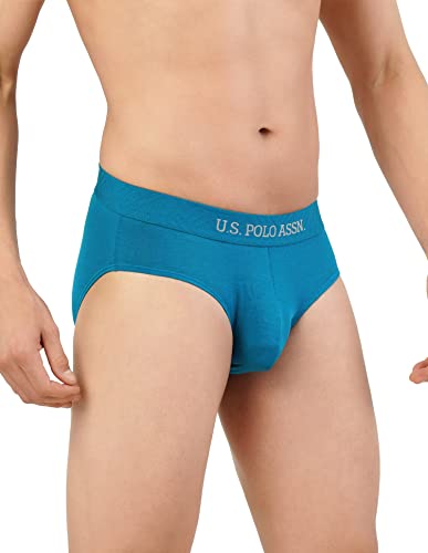 U.S. POLO ASSN. Men Briefs, TEAL, 3