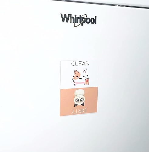 Miniatura 6 de Paquete de 2 imanes para lavavajillas  Imán limpio y sucio ideal para la organización de lavavajillas y cocina  Indicador reversible para lavar