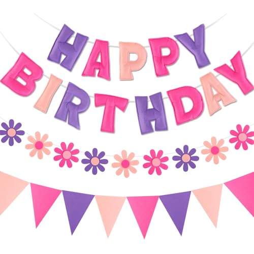50% Off Pre-Strung Felt Birthday Banner & Garland Decorations