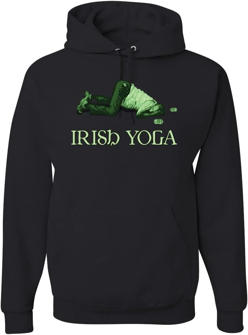 Wild Bobby Go Luck Yourself | Shamrock Design St. Patrick's Day Unisex Hoodie Sweatshirt