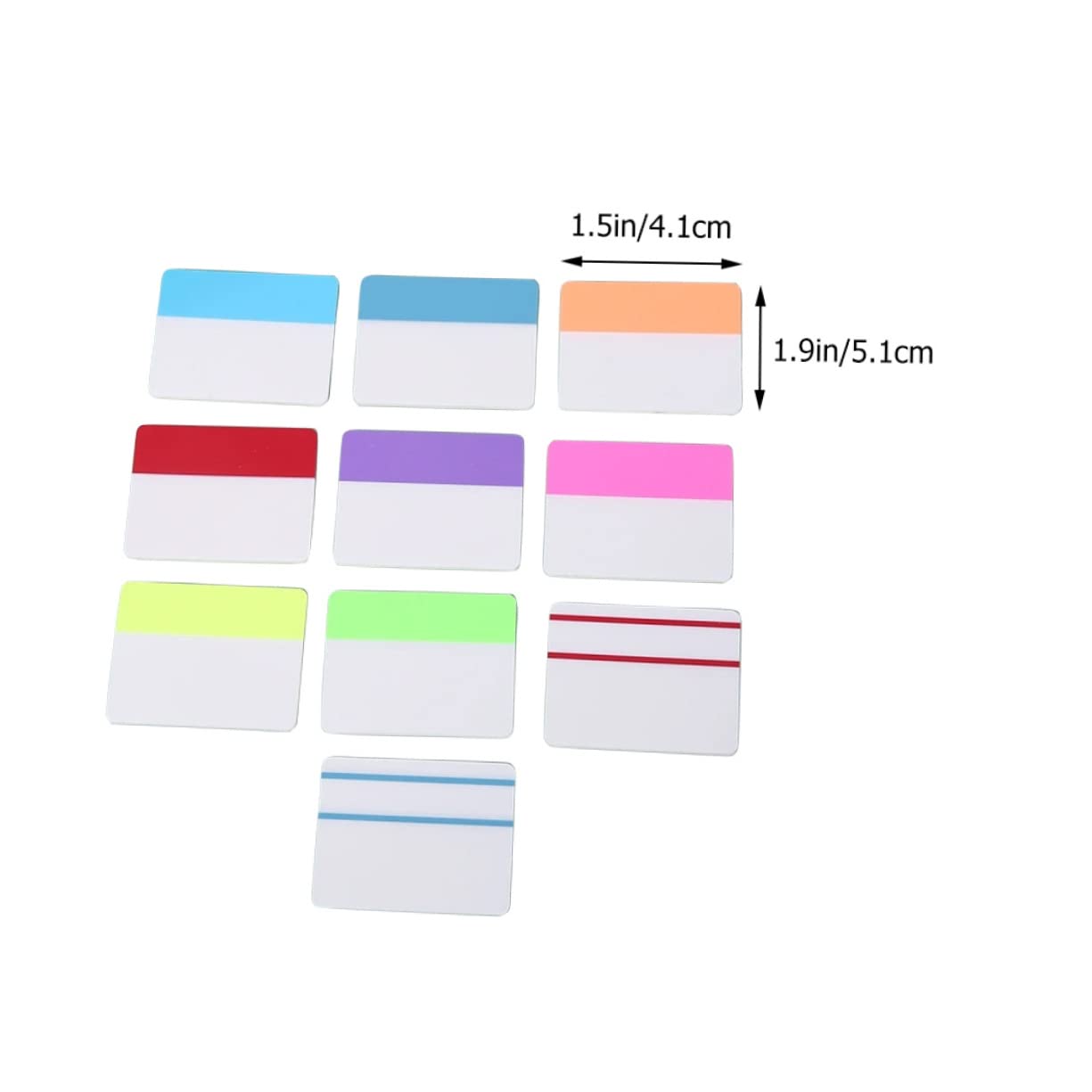 TEHAUX 5stücke Sticky Tabs Für Bücher Wiederverwendbare Index-tabs Bunten Farben Für Notizen Und Markierungen Große Für Schüler Und