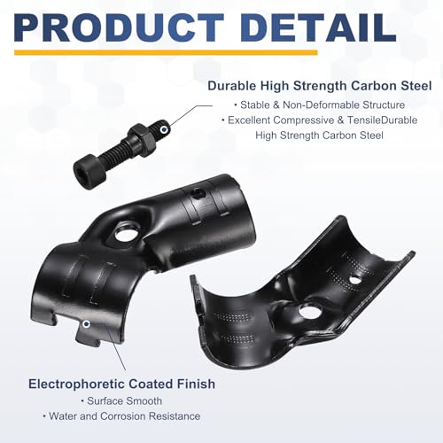 Colliers de serrage d'extrémité 2 voies en acier carbone durable