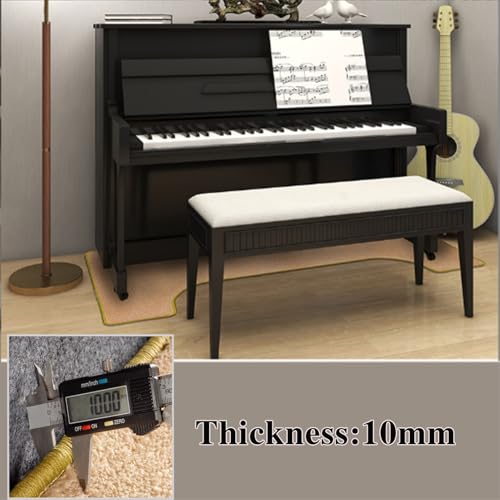 Tappeto per pianoforte insonorizzato, antiscivolo, protezione acustica per pianoforti verticali, tappetino per smorzamento del suono, tappetino fonoassorbente, riduzione del rumore, tappeto per studio
