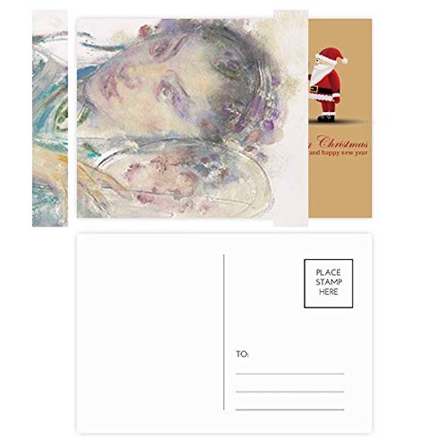 Cartes postales Père Noël pour peinture à l'huile : lot de 20 pièces pour création