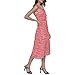 Karl Lagerfeld Paris Women's Dresses MIDI,Sunset Coral Multi,12