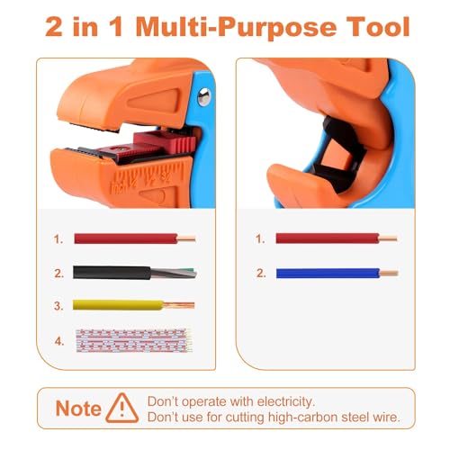 Knoweasy Automatic Wire Stripper and Cutter,Heavy Duty Wire Stripping Tool 2 in 1 and Wire Stripper Tool for Electronic and Automotive Repair
