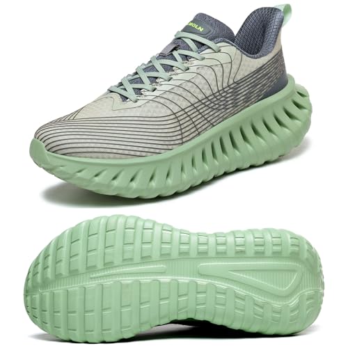 Image of GSLMOLN Womens Walking Shoes Casual Breathable Walking Sneakers