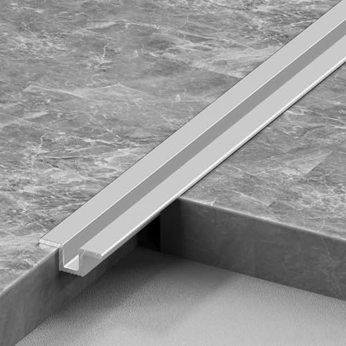 フローリング 水平面遷移 U型 エッジトリムノージング 2本 長さ150cm 入り口の敷居 段差解消 陽極酸化処理 傷や摩耗に強い 変形しにくい 家庭用、店舗用、またはDIY愛好者にも最適(様式4,6.6mm)