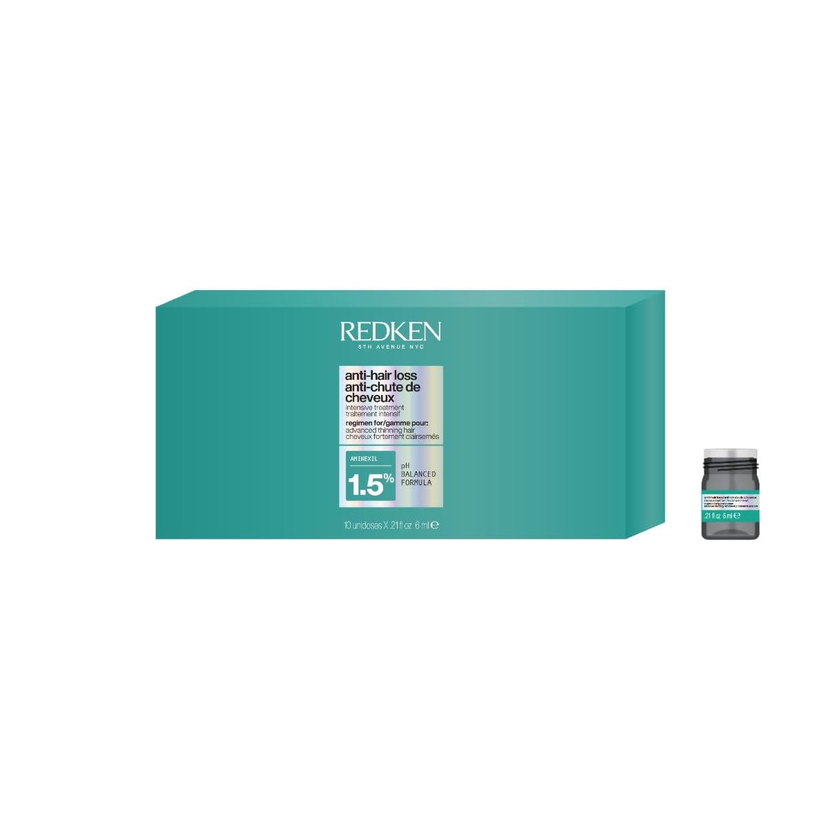 Redken Acidic Grow Full System Traitement Anti-Chute Professionnel Aminexil 1,5% 10 x 6ml
