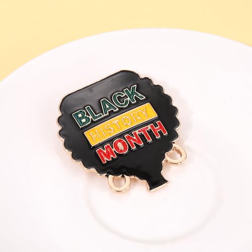 Image of African Brooches for Women Juneteenth Brooch Pins Enamel Black History Africa Map Brooches Black Queen Power Fist Lapel Pins Black History Month Juneteenth African Jewelry Accessories Outfits Party Favors Gifts