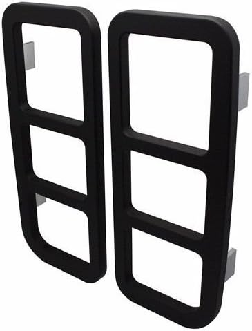 2003-2010 H2 Hummer SUV Billet Black Powder Coated Taillight Guards
