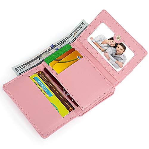 UTO Women's Trifold Wallet Cute Kitty Bowknot Card Holder Small Coin Purse4