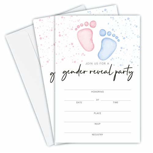 JCVUK Baby Shower Invitations 25 Pack