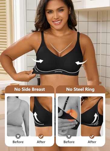 Women's Supportive Wireless Push-Up Bra – Seamless Comfort, Full Coverage, No Underwire, T-Shirt Smooth Women Bras4