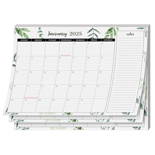 2025 Year Desk Calendar 11" x 8.5" Desktop or Wall